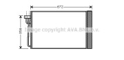 BW5267 AVA QUALITY COOLING kondenzátor klimatizácie BW5267 AVA QUALITY COOLING