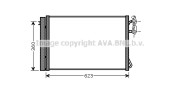 BW5295 AVA QUALITY COOLING kondenzátor klimatizácie BW5295 AVA QUALITY COOLING