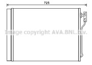 BW5435 Kondenzátor, klimatizace AVA QUALITY COOLING