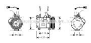 BWK050 Kompresor, klimatizace AVA QUALITY COOLING