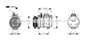 BWK228 Kompresor, klimatizace AVA QUALITY COOLING