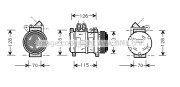 BWK229 Kompresor, klimatizace AVA QUALITY COOLING