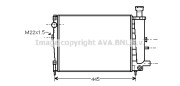 CN2040 Chladič, chlazení motoru AVA QUALITY COOLING