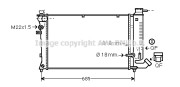 CN2114 AVA QUALITY COOLING chladič motora CN2114 AVA QUALITY COOLING