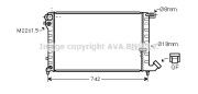 CN2127 AVA QUALITY COOLING chladič motora CN2127 AVA QUALITY COOLING