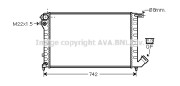 CN2159 AVA QUALITY COOLING chladič motora CN2159 AVA QUALITY COOLING