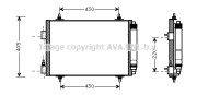 CN5192 Kondenzátor, klimatizace AVA QUALITY COOLING