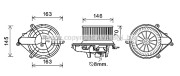 CN8301 Elektromotor, vnitřní ventilátor AVA QUALITY COOLING