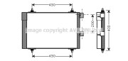 CNA5241 AVA QUALITY COOLING kondenzátor klimatizácie CNA5241 AVA QUALITY COOLING