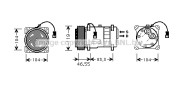 CNK019 Kompresor, klimatizace AVA QUALITY COOLING
