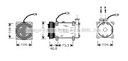 CNK215 Kompresor, klimatizace AVA QUALITY COOLING