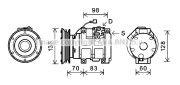 CPK009 AVA QUALITY COOLING nezařazený díl CPK009 AVA QUALITY COOLING