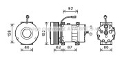 CPK014 Kompresor, klimatizace AVA QUALITY COOLING