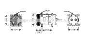 CSK002 Kompresor, klimatizace AVA QUALITY COOLING