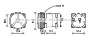 CSK020 Kompresor, klimatizace AVA QUALITY COOLING