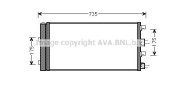 DA5004D AVA QUALITY COOLING kondenzátor klimatizácie DA5004D AVA QUALITY COOLING