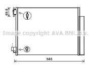 DA5011 AVA QUALITY COOLING kondenzátor klimatizácie DA5011 AVA QUALITY COOLING