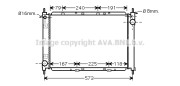 DN2261 AVA QUALITY COOLING chladič motora DN2261 AVA QUALITY COOLING