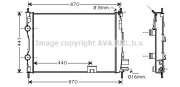 DN2287 AVA QUALITY COOLING chladič motora DN2287 AVA QUALITY COOLING