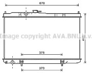 DN2352 AVA QUALITY COOLING chladič motora DN2352 AVA QUALITY COOLING