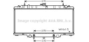 DN2393 AVA QUALITY COOLING chladič motora DN2393 AVA QUALITY COOLING