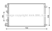 DN5283 AVA QUALITY COOLING kondenzátor klimatizácie DN5283 AVA QUALITY COOLING