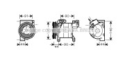 DNK323 AVA QUALITY COOLING nezařazený díl DNK323 AVA QUALITY COOLING