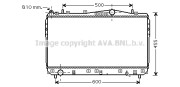 DW2073 AVA QUALITY COOLING chladič motora DW2073 AVA QUALITY COOLING