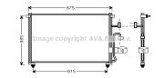 DW5063 Kondenzátor, klimatizace AVA QUALITY COOLING