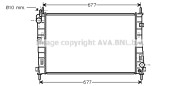 FD2335 AVA QUALITY COOLING chladič motora FD2335 AVA QUALITY COOLING