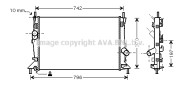 FD2369 AVA QUALITY COOLING chladič motora FD2369 AVA QUALITY COOLING