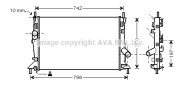 FD2370 AVA QUALITY COOLING chladič motora FD2370 AVA QUALITY COOLING