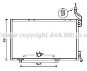FD5590 Kondenzátor, klimatizace AVA QUALITY COOLING