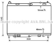 FDA2441 Chladič, chlazení motoru AVA QUALITY COOLING