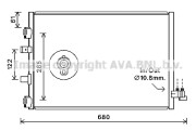 FDA5484 Kondenzátor, klimatizace AVA QUALITY COOLING