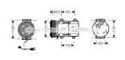 FDAK276 AVA QUALITY COOLING kompresor klimatizácie FDAK276 AVA QUALITY COOLING