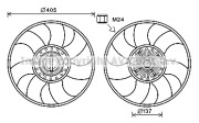 FDC609 Větrák, chlazení motoru AVA QUALITY COOLING