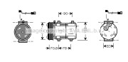 FDK281 Kompresor, klimatizace AVA QUALITY COOLING