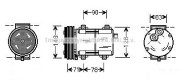 FDK283 Kompresor, klimatizace AVA QUALITY COOLING