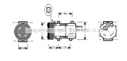 FDK351 AVA QUALITY COOLING kompresor klimatizácie FDK351 AVA QUALITY COOLING