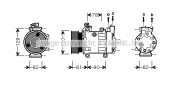 FDK363 Kompresor, klimatizace AVA QUALITY COOLING