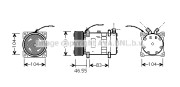 FDK452 Kompresor, klimatizace AVA QUALITY COOLING