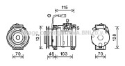 FEK026 Kompresor, klimatizace AVA QUALITY COOLING