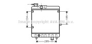 FT2028 AVA QUALITY COOLING chladič motora FT2028 AVA QUALITY COOLING