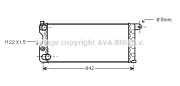 FT2074 AVA QUALITY COOLING chladič motora FT2074 AVA QUALITY COOLING