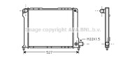 FT2080 AVA QUALITY COOLING chladič motora FT2080 AVA QUALITY COOLING