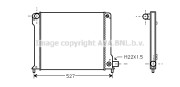 FT2123 AVA QUALITY COOLING chladič motora FT2123 AVA QUALITY COOLING