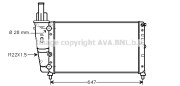 FT2140 AVA QUALITY COOLING chladič motora FT2140 AVA QUALITY COOLING