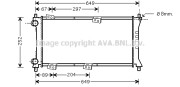 FT2258 AVA QUALITY COOLING chladič motora FT2258 AVA QUALITY COOLING