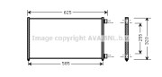 FT5256 AVA QUALITY COOLING kondenzátor klimatizácie FT5256 AVA QUALITY COOLING